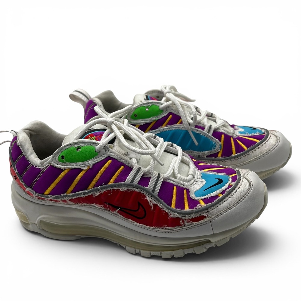 Nike Air Max 98 LX Reveal Multi Color Sneakers CJ0634-101 Women's 8.5